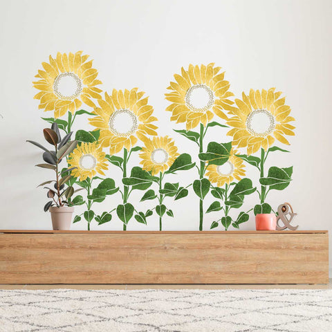 Giant Sunflower Stencils - Floral Stencils for Walls Reusable Stencil for Painting Walls