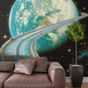Wall Mural Highway Home - Peel and Stick Fabric Wallpaper for Interior Home Decor
