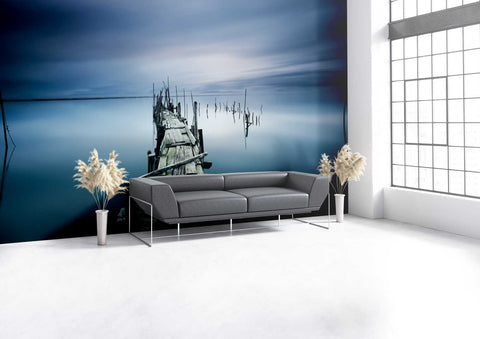 Wall Mural Timeless - Peel and Stick Fabric Wallpaper for Interior Home Decor