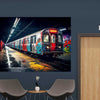 Wall Mural Dark subway - Peel and Stick Fabric Wallpaper for Interior Home Decor