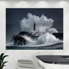 Wall Mural Island lighthouse - Peel and Stick Fabric Wallpaper for Interior Home Decor