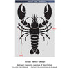 Lobster Wall Stencil - Reusable stencils even better than wall decal