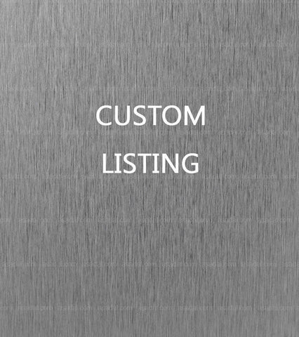 Custom listing for John Taylor