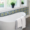 Moroccan Tiles Stickers - Set of 4 tiles - Tile Decals Art for Walls Kitchen backsplash Bathroom Accent Kitchen