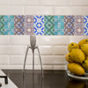 Portuguese Tiles Stickers Maceira - Pack of 16 tiles - Tile Decals Art for Walls Kitchen backsplash Bathroom