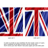 Door Wall Sticker Union Jack Flag - Peel & Stick Repositionable Fabric Mural 31"w x 79"h (80 x 200cm)