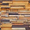 Wood Plank Brown texture Mitragyna Self adhesive Peel & Stick Repositionable Fabric Wallpaper