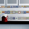 Portuguese Tiles Stickers Amadora - Pack of 36 tiles - Tile Decals Art for Walls Kitchen backsplash Bathroom