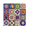 Mexican Tiles Stickers - Set of 16 tiles - Tile Decals Art for Walls Kitchen backsplash Bathroom