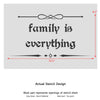 Family is everything Shabby chic Stencils reusable Airbrush template