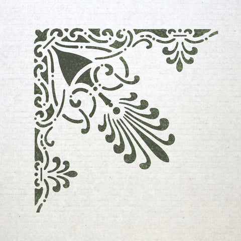 Corner Stencil Reusable Template 037 for Wall DIY decor