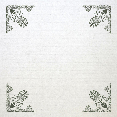 Corner Stencil Reusable Template 037 for Wall DIY decor