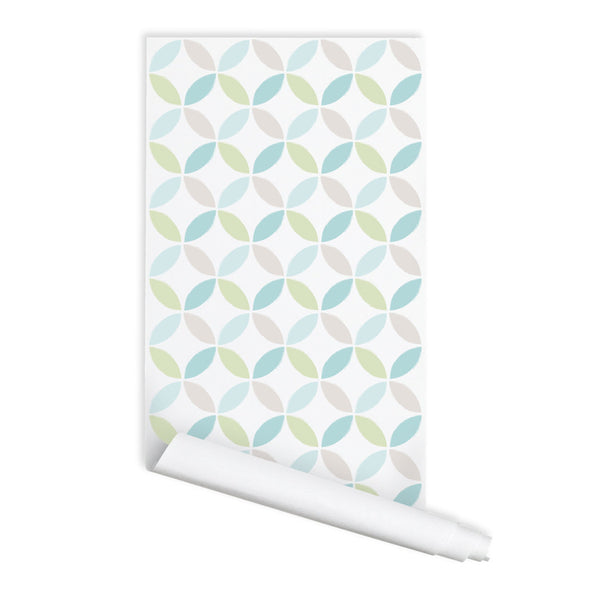 Diamond Circle 01 Peel & Stick Repositionable Fabric Wallpaper