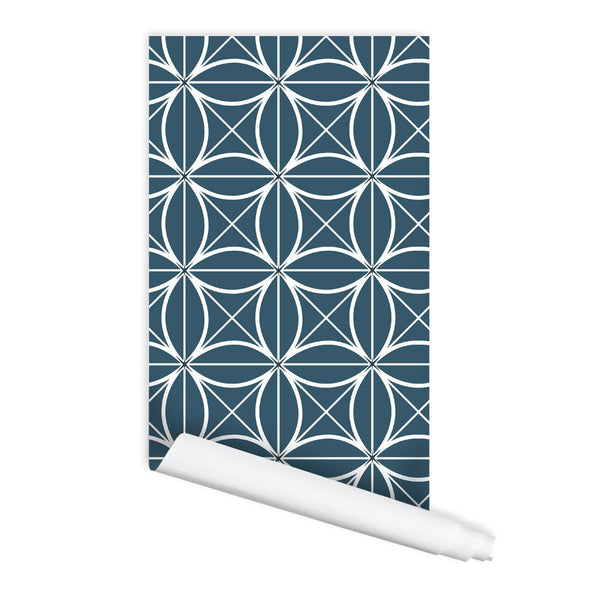 Geometric Coco 01 Peel & Stick Repositionable Fabric Wallpaper