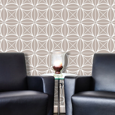 Geometric Coco 02 Peel & Stick Repositionable Fabric Wallpaper