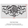 Wall Border stencils Pattern Odelie Reusable Template for DIY wall decor