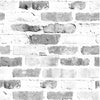 Old White Brick Wall Pattern 02 Peel & Stick Repositionable Fabric Wallpaper