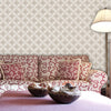 Round Shapes Netting 02 Peel & Stick Repositionable Fabric Wallpaper