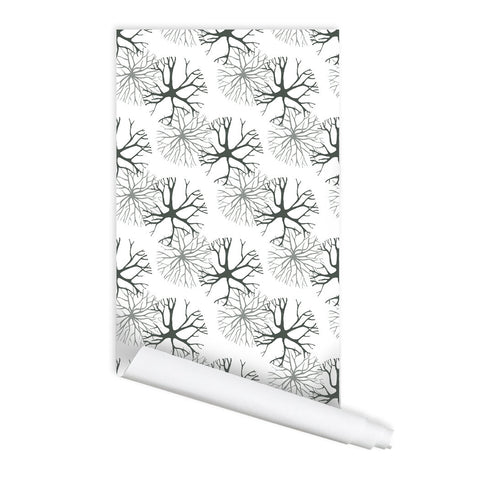 Forked Branch Pattern 01 Peel & Stick Repositionable Fabric Wallpaper