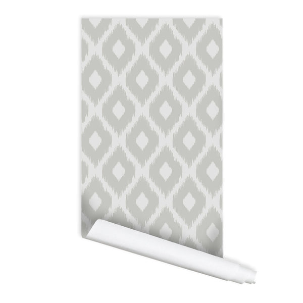 Ikat Pattern 02 Peel & Stick Repositionable Fabric Wallpaper