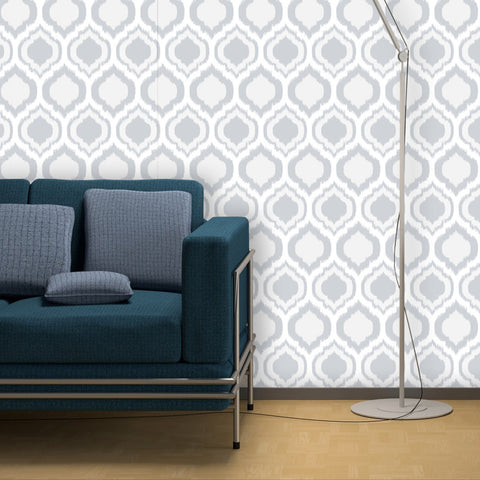 Moroccan Ikat Bazaar 01 Peel & Stick Repositionable Fabric Wallpaper