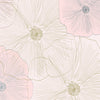 Flower Pattern 01 Peel & Stick Repositionable Fabric Wallpaper