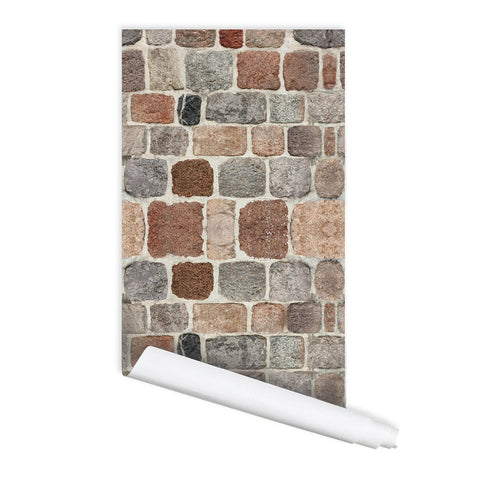 Stone Toscano Peel & Stick Repositionable Fabric Wallpaper