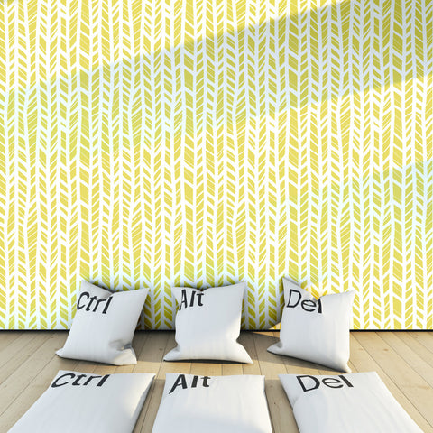 Chevron Pattern Abel Peel & Stick Repositionable Fabric Wallpaper