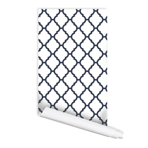 Moroccan Pattern Kenitra 01 Peel & Stick Repositionable Fabric Wallpaper