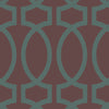 Geometric Trellis Pattern Ophelia Peel & Stick Repositionable Fabric Wallpaper