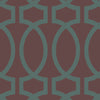 Geometric Trellis Pattern Ophelia Peel & Stick Repositionable Fabric Wallpaper