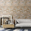 Modern style Brick Pattern Indira Self adhesive Peel & Stick Repositionable Fabric Wallpaper