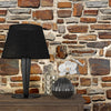 Stone Texture Luca Self adhesive Peel & Stick Repositionable Fabric Wallpaper