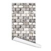 Bricklaying Pattern Lotty Self adhesive Peel & Stick Repositionable Fabric Wallpaper