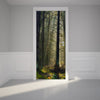 Door Wall Sticker Morning sunlight - Peel & Stick Repositionable Fabric Mural 31"w x 79"h (80 x 200cm)