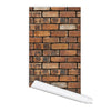 Brickwork Pattern Lublin Self adhesive Peel and Stick Repositionable Fabric Wallpaper