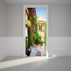 Door Wall Sticker Town of Provence - Peel & Stick Repositionable Fabric Mural 31"w x 79"h (80 x 200cm)