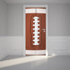 Door Wall Sticker American Football Laces - Peel & Stick Repositionable Fabric Mural 31"w x 79"h (80 x 200cm)