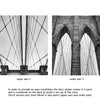 Door Wall Sticker Brooklyn Bridge in New York - Peel & Stick Repositionable Fabric Mural 31"w x 79"h (80 x 200cm)