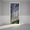Door Wall Sticker Path through a Forest - Self Adhesive Fabric Door Wrap Wall Sticker
