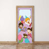 Door Mural Kids Party Welcome - Self Adhesive Fabric Door Wrap Wall Sticker