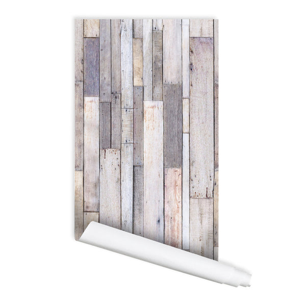 Wood Plank texture Tamarack Peel & Stick Fabric Wallpaper