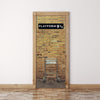 Door Mural Harry potter Platform 9 3/4 - Fabric Door Skin, Cover, Wrap