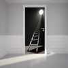 Door Wall Sticker Way out Exit - Self Adhesive Fabric Door Wrap Wall Sticker