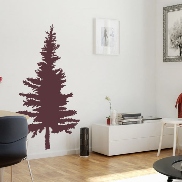 Pine Tree Wall Decal, Vinyl Wall Stickers Art