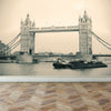 Wall Mural London Tower Bridge, Peel and Stick Fabric Wallpaper for Interior Home Decor