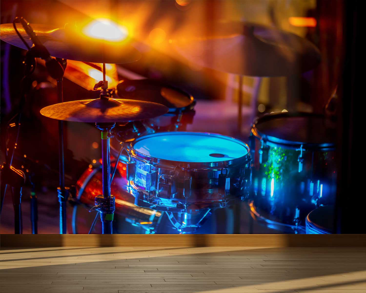 Велике різнокольорове фотошпалери DrumsВелике різнокольорове фотошпалери Drums  