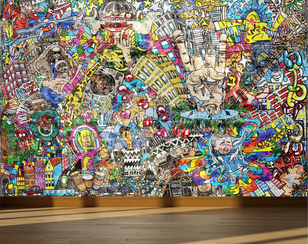 Selfadhesive Wallpaper  Cool Graffiti