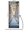 Door Mural Passage surrounded by a colonnade - Self Adhesive Fabric Door Wrap Wall Sticker
