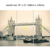 Wall Mural London Tower Bridge, Peel and Stick Fabric Wallpaper for Interior Home Decor